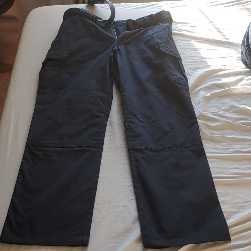 5.11 Mens Tactical pants with belt Navy Blue